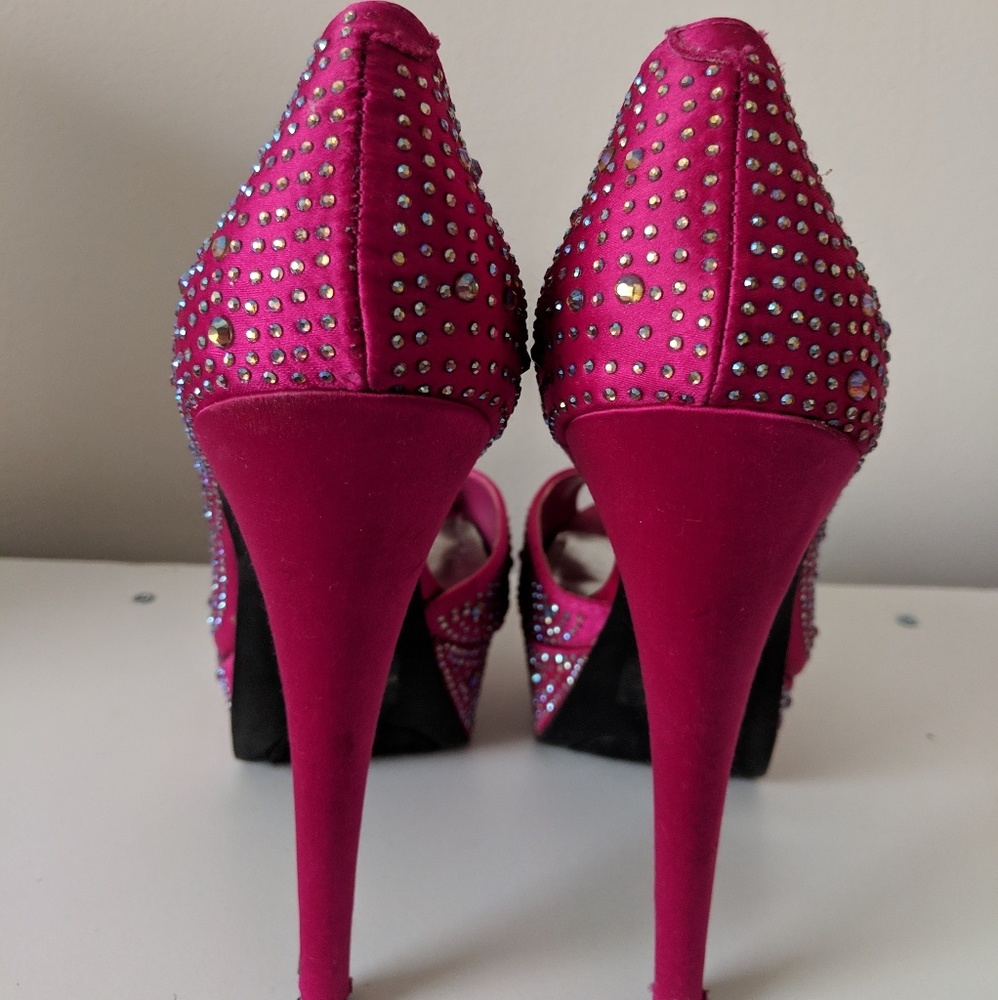 Pink Platform Heels - Picture 3 of 4
